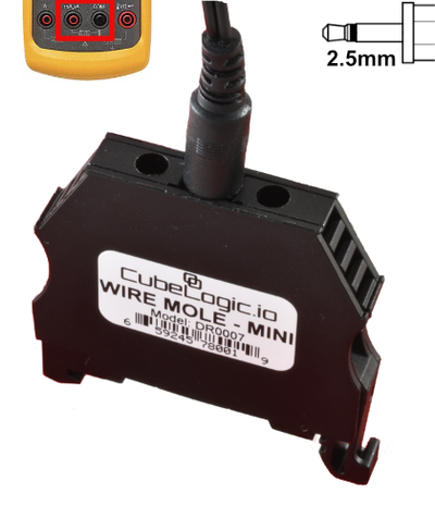 "Wire Mole" Mini - DIN Rail - Zero Interrupt Series Test Terminal - 2.5 mm