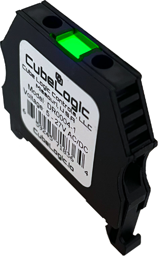 DIN Rail Indicator Light - Pilot - EVOLUTION SERIES GREEN LED