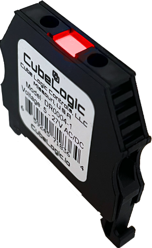 DIN Rail Indicator Light - Pilot - EVOLUTION SERIES RED LED