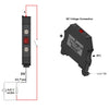DIN Rail Indicator Light - Pilot - LED - AMBER