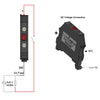 DIN Rail Buzzer Audio Indicator - Beeper - Horn - Siren - With Light - STANDARD LED - GREEN