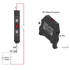 DIN Rail Indicator Light - Pilot - STANDARD RED LED
