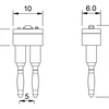 Plug-In DIN Rail Indicator Light - LED - Plugz Series - KN-T12 KN-D12 Terminal Block Compatible